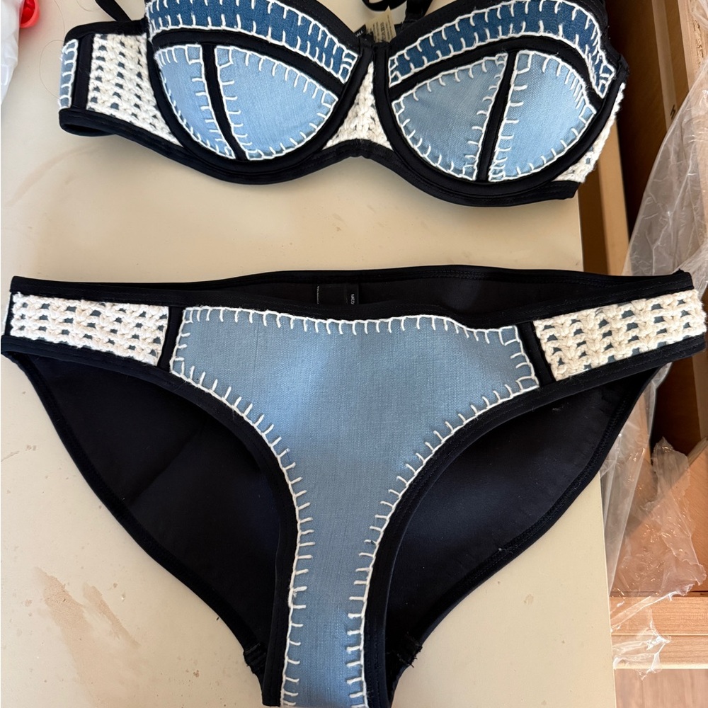 Triangl Denim Bikini S Top M Bottoms